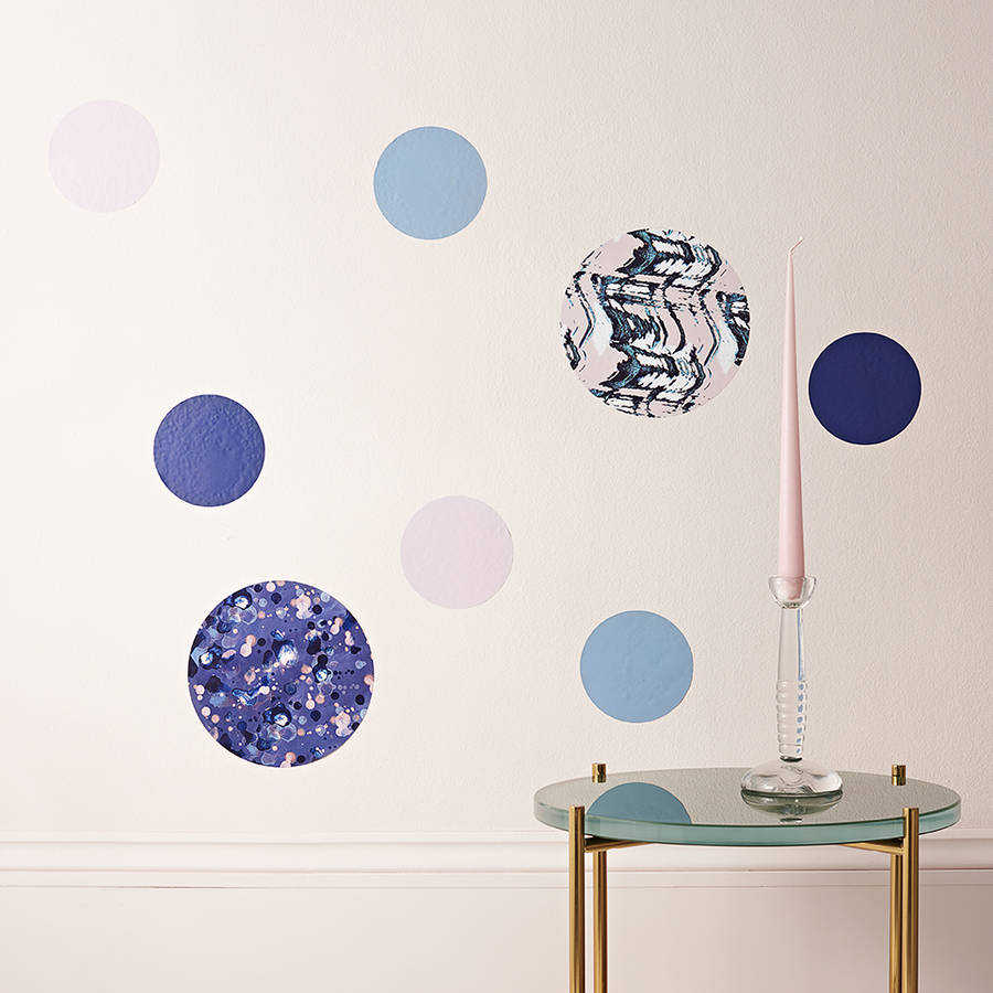 circular patterned wall stickers by nutmeg wall stickers