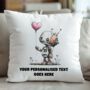 Personalised Whimsical Valentine Anniversary Love Cushion, thumbnail 8 of 12