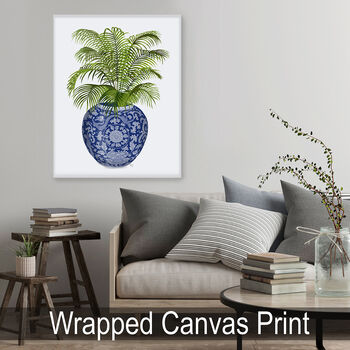 Chinoiserie Vase And Palm No6, Framed Or Unframed, 7 of 7