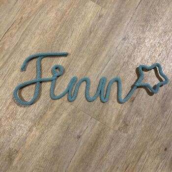 Personalised Knitted Wire Name, 11 of 12