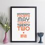 Personalised Special Date With Message Print, thumbnail 3 of 12