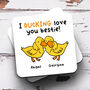 Personalised Mug 'I Ducking Love You Bestie', thumbnail 2 of 2