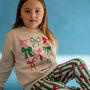 Christmas Bow Print Recycled Sweatshirt, thumbnail 1 of 3