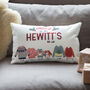 Personalised Printed Christmas Family Jumper Rectangular Cushion, thumbnail 3 of 6