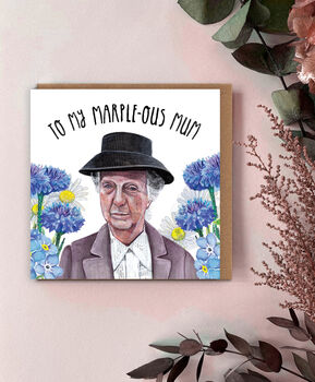 Miss Marple Mum Card: Agatha Christie Inspired Birthday Mother's Day Card, 2 of 4