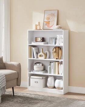 Bookcase Adjustable Shelves Modern Style Storage Unit, 2 of 12