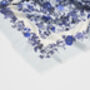 Blue Ditsy Folk Square Scarf, thumbnail 5 of 5