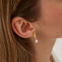Drop Baroque Pearl Natural Textured Earring, thumbnail 1 of 4