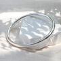 Sterling Silver Or 18ct Gold Plated Chunky Bangle, thumbnail 2 of 7