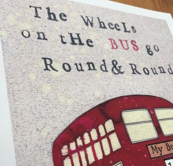 Children's London Bus Print, 5 of 7