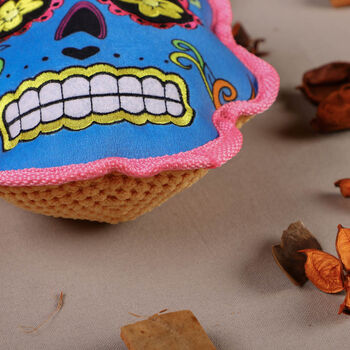 Halloween Sugar Skull Dog Toy Gift Set, 10 of 10