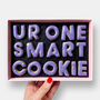 Smart Cookie Letterbox Message Cookies Purple, thumbnail 1 of 7
