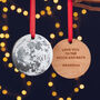 Full Moon Personalised Christmas Tree Decoration, thumbnail 1 of 5