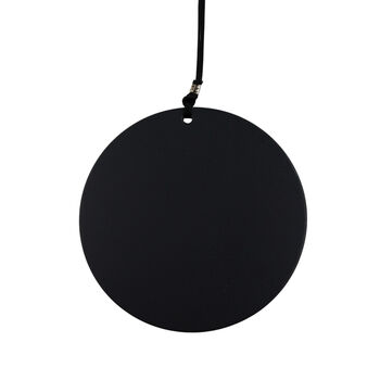 Engraved 30 Inch Black Wind Chime For Garden Decoration, 7 of 12