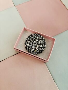 Disco Ball Glitter Resin Brooch / Letterbox Gift For Her / Gift For Abba Lovers / Disco Queen, 3 of 6