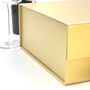 Personalised Gold Anniversary Gift Box With Custom Text, thumbnail 5 of 6