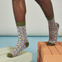 Men's Organic Cotton Patterned Socks, thumbnail 6 of 7