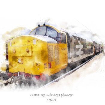 Personalised Train Portrait, 4 of 7