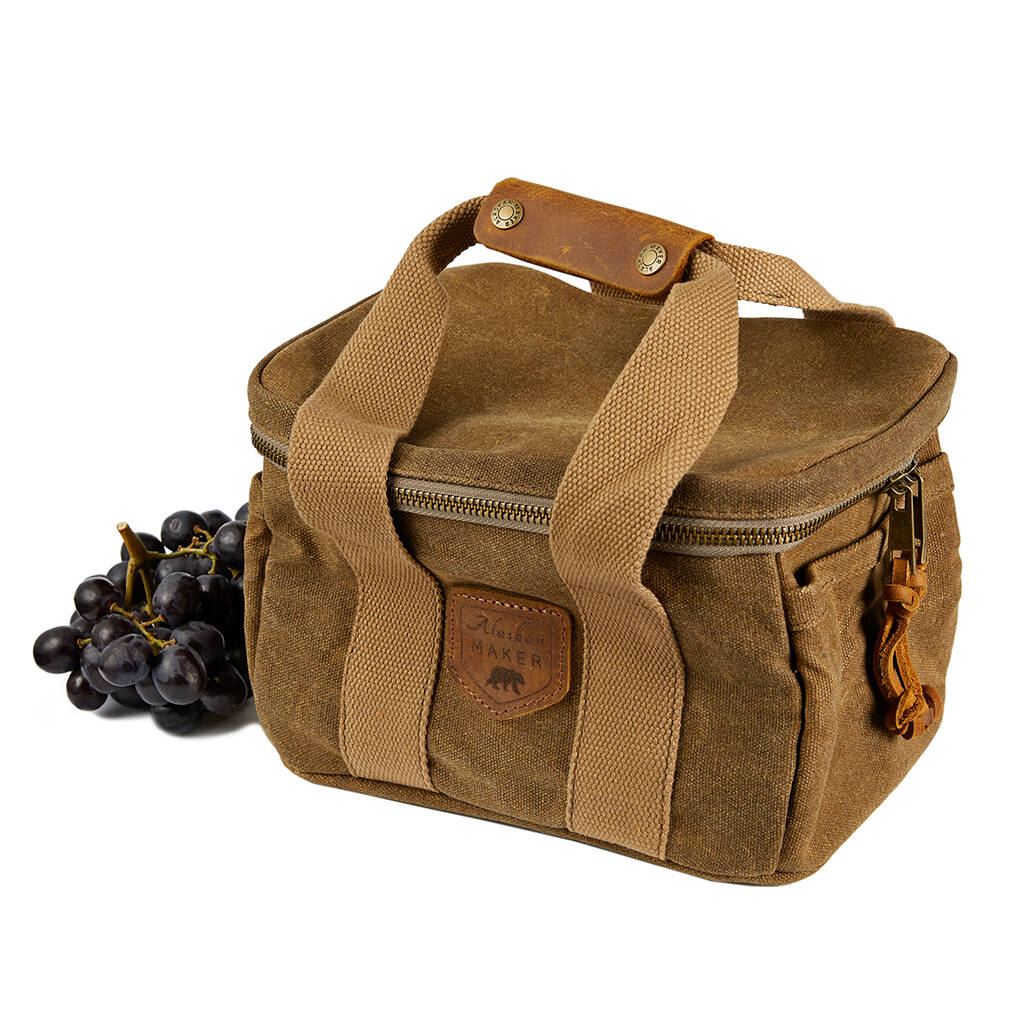 Waxed Canvas Lunch Bag By Life Of Riley