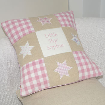Personalised Little Star Cushion, 3 of 6