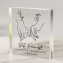 Personalised Best Friends Quote Acrylic Block, thumbnail 1 of 2
