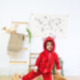 Red Fox Super Soft Fleece Onesie, thumbnail 1 of 3