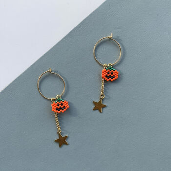 Handmade Halloween Bat / Ghost / Pumpkin Earrings, 10 of 12