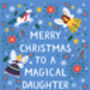 Unicorn Christmas Card For Daughter, thumbnail 3 of 3