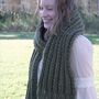Pdf Knitting Pattern Chunky Knitted Scarf, thumbnail 1 of 3