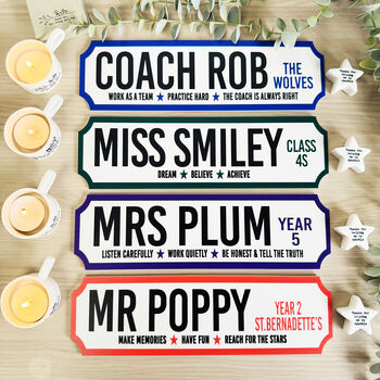 Personalised Teacher Street Sign, 3 of 7