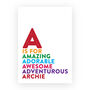 Personalised Contemporary Alphabet Name Print, thumbnail 4 of 7