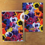 Viola Pansy Greetings Card, thumbnail 5 of 8