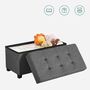 Foldable Storage Ottoman Footrest Bench, thumbnail 6 of 9