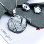 Handmade Silver Fused Glass Pendant Necklace, thumbnail 2 of 12