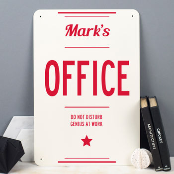 Personalised Office Metal Sign, 3 of 7