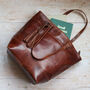 Leather Shoulder Bag Tote, thumbnail 3 of 6