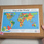 Map Of The World Wooden Jigsaw Puzzle, thumbnail 5 of 9