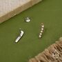 Sterling Silver Enamel Garden Eel Stud Earrings, thumbnail 4 of 11