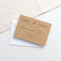 Simple Elegance Save The Date Card, thumbnail 2 of 3
