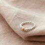Gold 18ct Plated Ball Stacking Ring, thumbnail 1 of 2