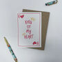 Anniversary Romantic Card 'King Of My Heart', thumbnail 2 of 4