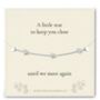 Until We Meet Again Memorial Gift With A Gold Plated Or Silver Plated Star Bracelet And Card, thumbnail 3 of 6