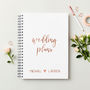 Personalised Script Wedding Plans Book, thumbnail 1 of 9