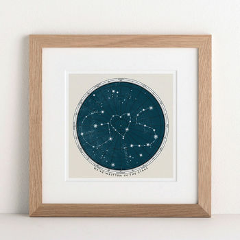 Personalised Star Map Print, 4 of 6