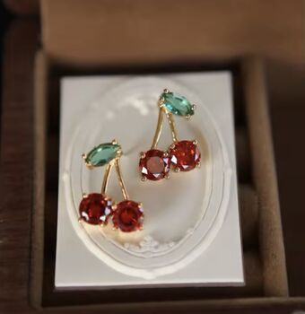 Cherry Stud Earrings, 3 of 3