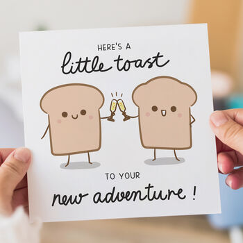 A Little Toast To Your New Adventure Card, 3 of 3