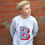 Personalised Kids Initial Sweatshirt, thumbnail 4 of 11