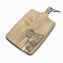 Personalised Old English Sheepdog Engraved Acacia Serving Board, thumbnail 2 of 6