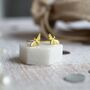 Yellow Gold Bee Earrings, You Are The Bees Knees, thumbnail 2 of 4