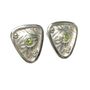 Sterling Silver Gemstone Celtic Warrior Shield Earrings, thumbnail 1 of 8